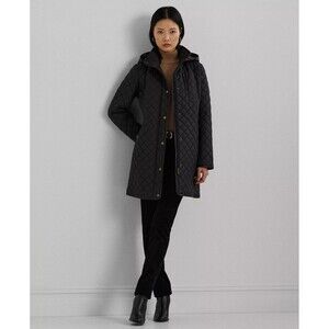Lauren Ralph Lauren Women's Diamond Quilted Hooded Jacket NWT $235